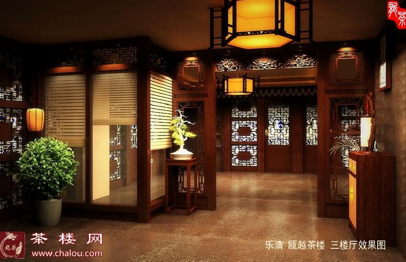 中式茶餐厅装修设计效果图